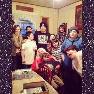 Yep, that's me doing the photobomb! This was at one of our Sunday family gatherings. 