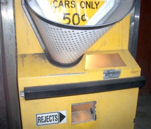 Toll booth coin toss